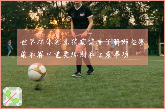世界杯体彩竞猜前需要了解哪些赛前和赛中重要规则和注意事项